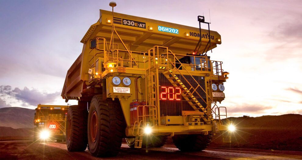 Mining haul truck at an operation